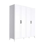 Dulap Haine GRD-1040-DD-3 Home Collection® Country, 4 usi, Alb, 180x224x62 cm
