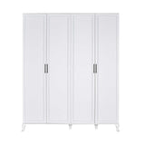 Dulap Haine GRD-1040-DD-3 Home Collection® Country, 4 usi, Alb, 180x224x62 cm