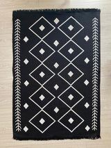 Covor Cotton 2, Negru (diverse dimensiuni) - 80 x 150