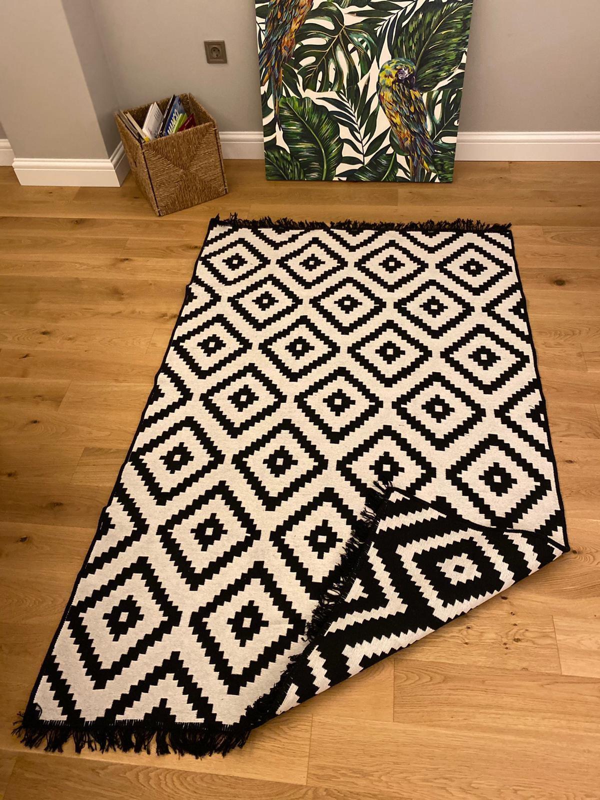 Covor Cotton, Negru (diverse dimensiuni) - 160 x 250