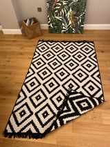 Covor Cotton, Negru (diverse dimensiuni) - 160 x 250