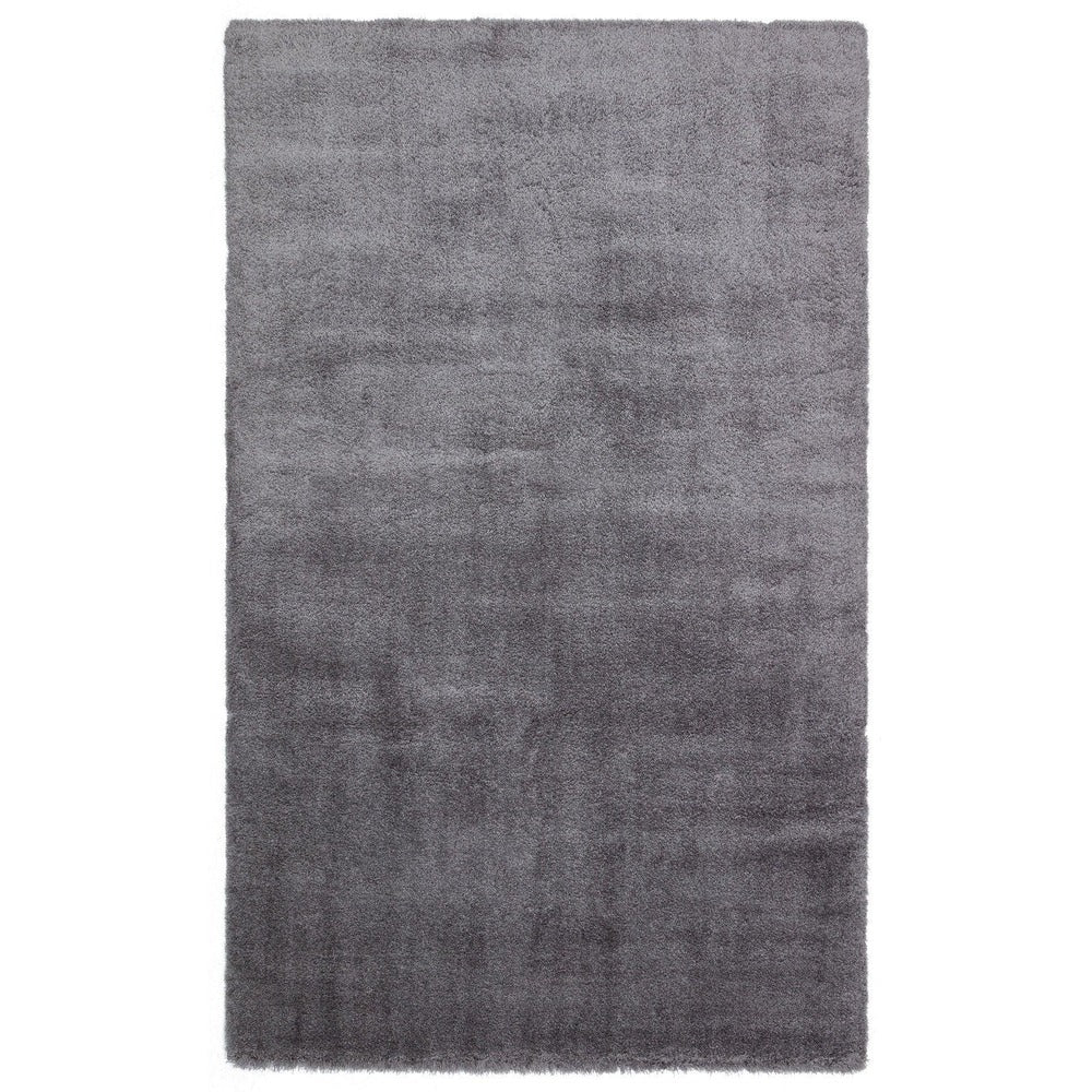 Covor de living / dormitor Maze Home Comfort Shaggy, Antiderapant, Gri, 80x150 cm