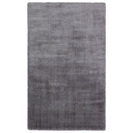 Covor de living / dormitor Maze Home Comfort Shaggy, Antiderapant, Gri, 80x150 cm