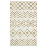 Covor de living / dormitor Maze Home Mondo Reversibil, Cream Beige 01 (diverse dimensiuni), 80x150 cm - Bej