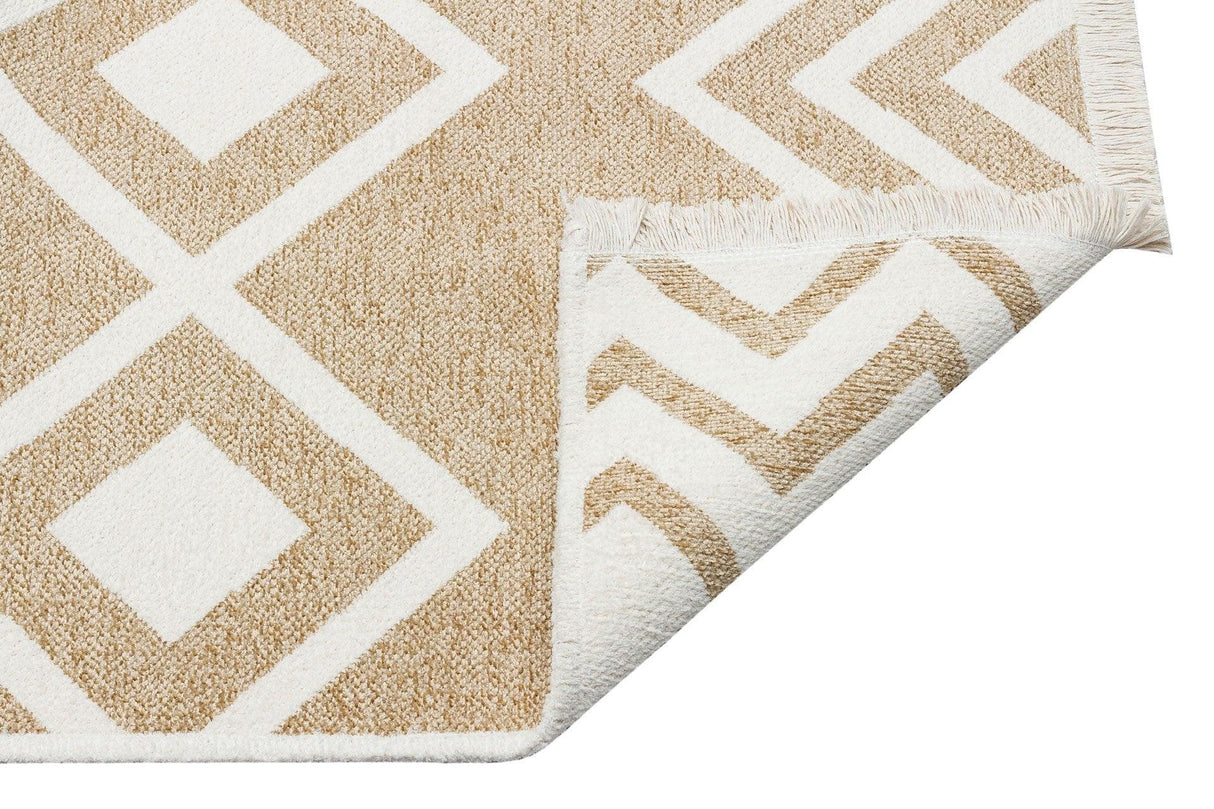 Covor de living / dormitor Maze Home Mondo Reversibil, Cream Beige 01 (diverse dimensiuni), 80x150 cm - Covor Maze Home MONDO, Reversibil, Cream Beige 01 - Adorehome.ro - Covoare - Maze - MD 01 BEIGE _ 160*230