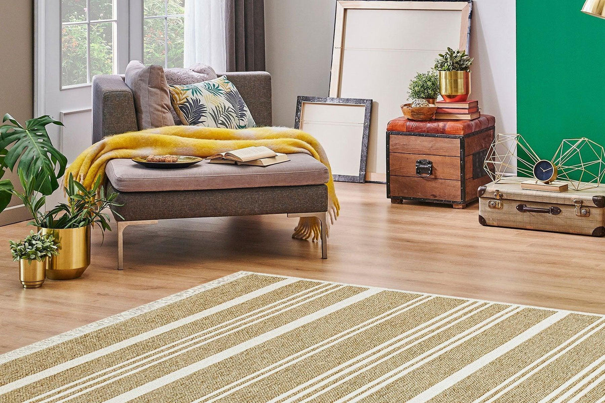 Covor de living / dormitor Maze Home Mondo Reversibil, Cream Beige 02 (diverse dimensiuni), 120x180 cm - Covor Maze Home MONDO, Reversibil, Cream Beige 02 - Adorehome.ro - Covoare - Maze - MD 02 BEIGE _ 80*150