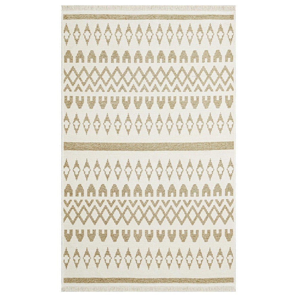 Covor de living / dormitor Maze Home Mondo Reversibil, Cream Beige 03 (diverse dimensiuni), 120x180 cm - Bej
