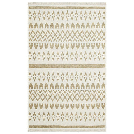 Covor de living / dormitor Maze Home Mondo Reversibil, Cream Beige 03 (diverse dimensiuni), 120x180 cm