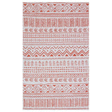 Covor de living / dormitor Maze Home Palma Lavabil, Gri - Rosu (diverse dimensiuni), 80x150 cm - Roz