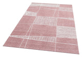Covor de living / dormitor Maze Home Palma, Roz - Alb, 135x200 cm