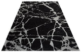 Covor de living / dormitor Maze Home Smart, Gri - Negru (diverse dimensiuni), 120x180 cm - Covor Maze Home SMART, Black Silver XW - Adorehome.ro - Covoare - Maze - SM 21 BLACK SILVER XW _ 120*180