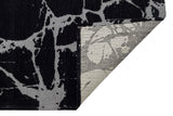 Covor de living / dormitor Maze Home Smart, Gri - Negru (diverse dimensiuni), 120x180 cm - Covor Maze Home SMART, Black Silver XW - Adorehome.ro - Covoare - Maze - SM 21 BLACK SILVER XW _ 120*180