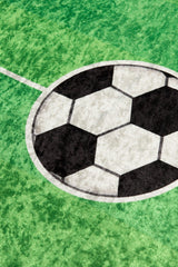 Covor de Teren Football Haaland, Verde, 140x190 cm