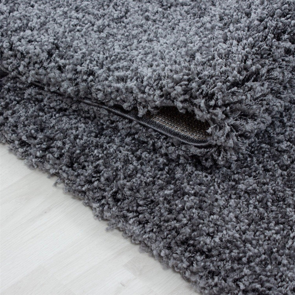 Covor Life 1500 v2, Gri inchis, 120x120 cm - Gri inchis
