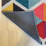 Covor Living - Hol Curcubeu, Lavabil, Antiderapant, Multicolor, 80x150 cm