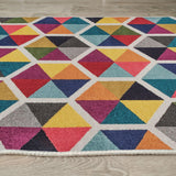 Covor Living - Hol Curcubeu, Lavabil, Antiderapant, Multicolor, 80x150 cm