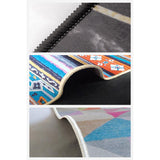 Covor Living - Hol Curcubeu, Lavabil, Antiderapant, Multicolor, 80x150 cm