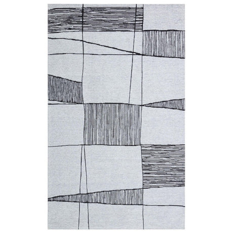 Covor Maze Home Palma, Gri - Negru (diverse dimensiuni), 80x150 cm