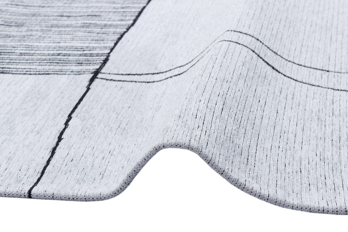 Covor Maze Home Palma, Gri - Negru (diverse dimensiuni), 80x150 cm - Covor Maze Home PALMA, Grey Black - Adorehome.ro - Covoare - Maze - PM 03 GREY BLACK _ 80*150