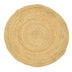 Covor Solon iuta, Natural, 120x120 cm