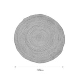 Covor Solon iuta, Natural, 120x120 cm