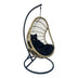 Cuib de leagan Cungo, Metal si ratan PE, 125x105x195 cm - 368-000008