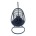 Cuib de leagan Cungo, Metal si ratan PE, 125x105x195 cm - 368-000007