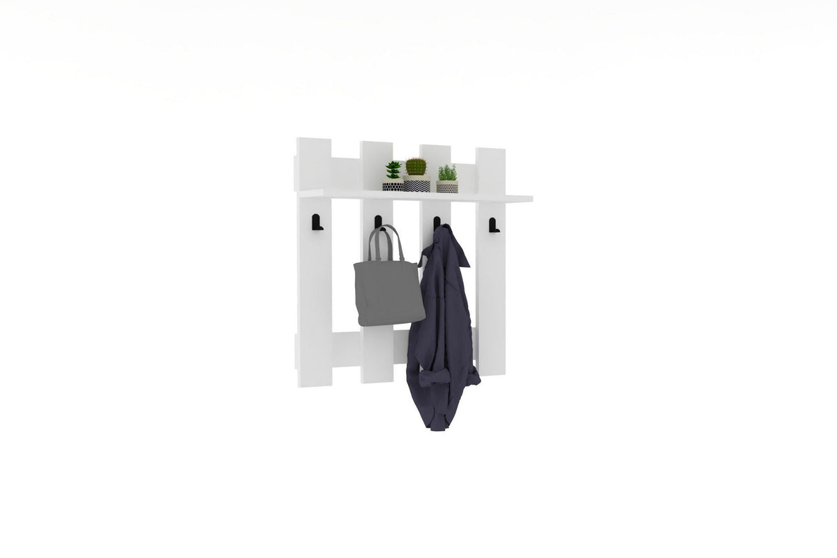 Cuier Carina, Alb, 70x70x18 cm, imagine suplimentara