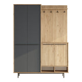 Cuier Cloat, Natural-Antracit, 147x35x195 cm