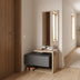Cuier cu oglinda Kendi, Sonoma-Antracit, 49x31x90 cm - 230-000055