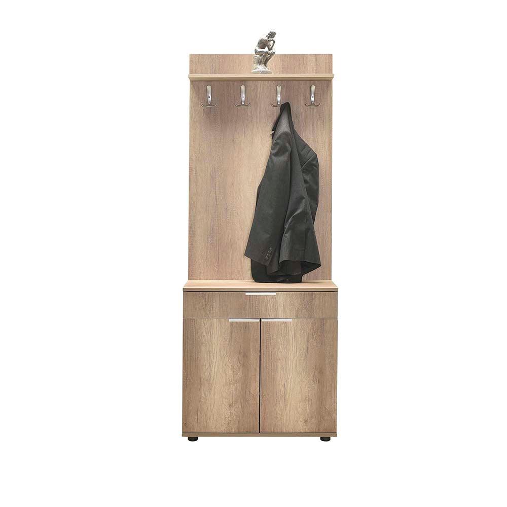 Cuier cu Pantofar PRT-521-BB-1 Home Collection® Porto Aero, cu Sertar, Alb - Natur, 73x187x36 cm - Natur | SKU: PRT-521-TT-1