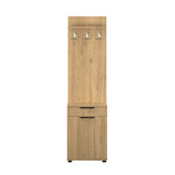 Cuier cu Pantofar PRT-511-BB-1 Home Collection® Porto Aero cu usa si sertar, Alb - Stejar, 52x187x36 cm - Stejar | SKU: PRT-511-FF-1