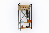 Cuier cu pantofar Alfa, Stejar, 90x180x34 cm