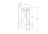 Cuier cu pantofar Alfa, Stejar, 90x180x34 cm