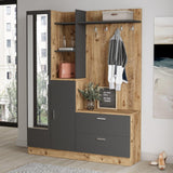 Cuier cu pantofar Cripsi, Alb - Crem, 140x182x37 cm - Crem