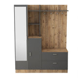 Cuier cu pantofar Cripsi, Alb - Crem, 140x182x37 cm - Crem