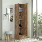 Cuier cu pantofar cu Oglinda Sloth, Stejar, 180x36x36 cm