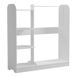 Cuier cu pantofar Pamesa, Metal, 130x40x135 cm - Alb