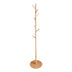 Cuier de paltoane tip pom Driko din lemn, Natural, 38x38x174 cm