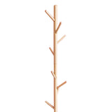 Cuier de paltoane tip pom Driko din lemn, Natural, 38x38x174 cm