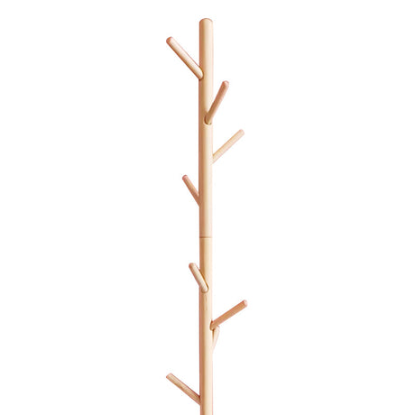 Cuier de paltoane tip pom Driko din lemn, Natural, 38x38x174 cm