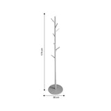 Cuier de paltoane tip pom Driko din lemn, Natural, 38x38x174 cm