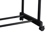 Cuier de podea Ganco din metal, Negru, 75x39x157 cm