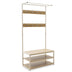 Cuier Intrare Ralph Maple, Alb, 80x40x170 cm