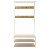 Cuier Intrare Ralph Maple, Alb, 80x40x170 cm
