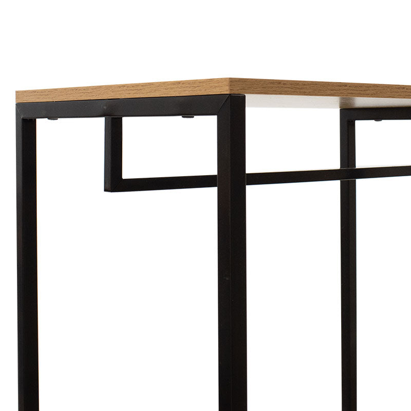 Cuier Intrare Ramon, Stejar - Negru, 91x41x167 cm, perspectiva suplimentara