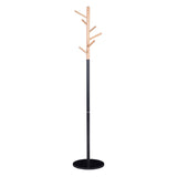 Cuier Marianna metal, Alb - Negru, D37x169 cm - Negru