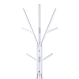 Cuier metalic Denner, Metal, Alb - Negru, 48x48x180 cm - Alb