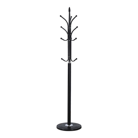 Cuier de haine Keleste, Metal, Alb - Negru, 37x175 cm