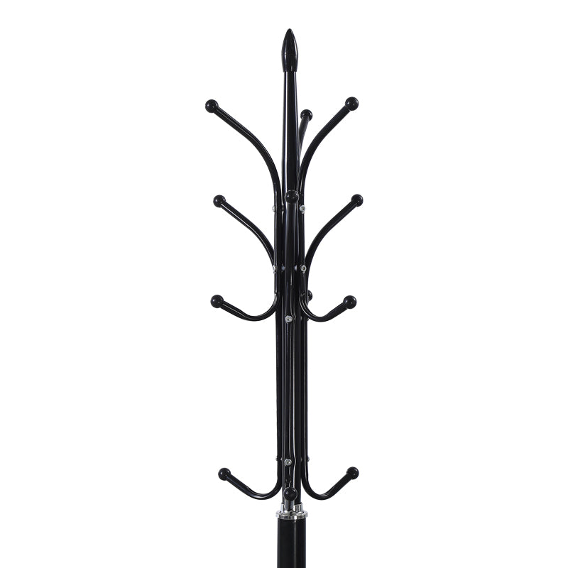 Cuier de haine Keleste, Metal, Alb - Negru, 37x175 cm - Negru